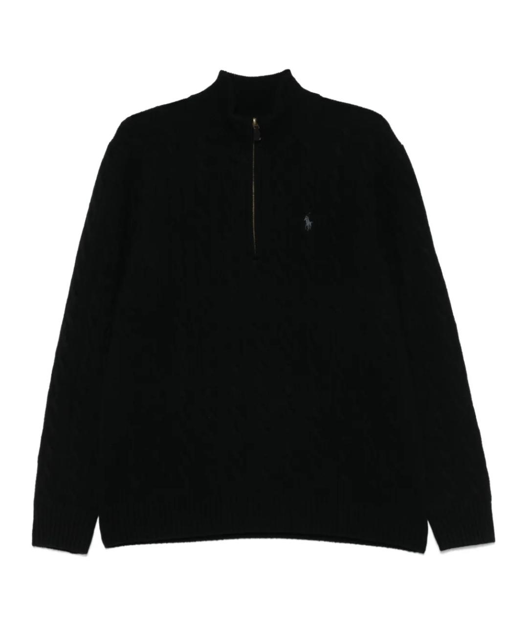 POLO RALPH LAUREN Черный шерстяной джемпер / свитер, фото 1
