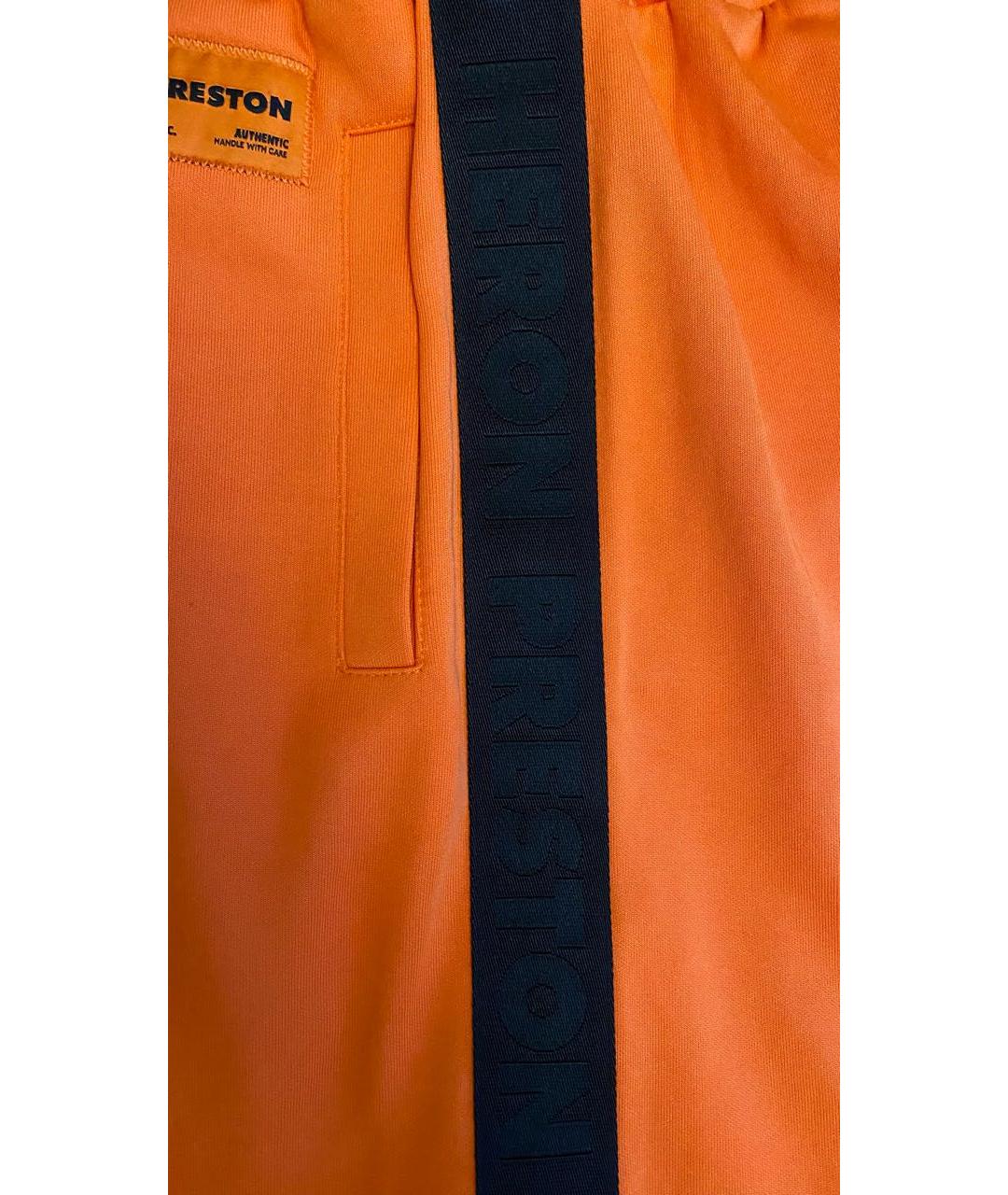 HERON PRESTON Оранжевые полиэстеровые шорты, фото 4