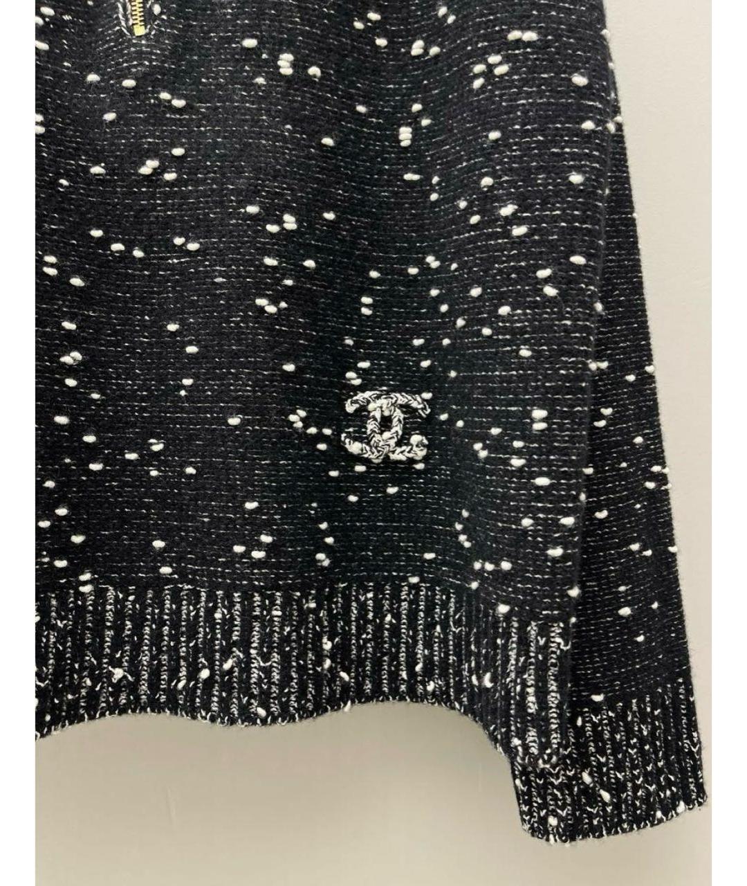 CHANEL Черный кашемировый джемпер / свитер, фото 4