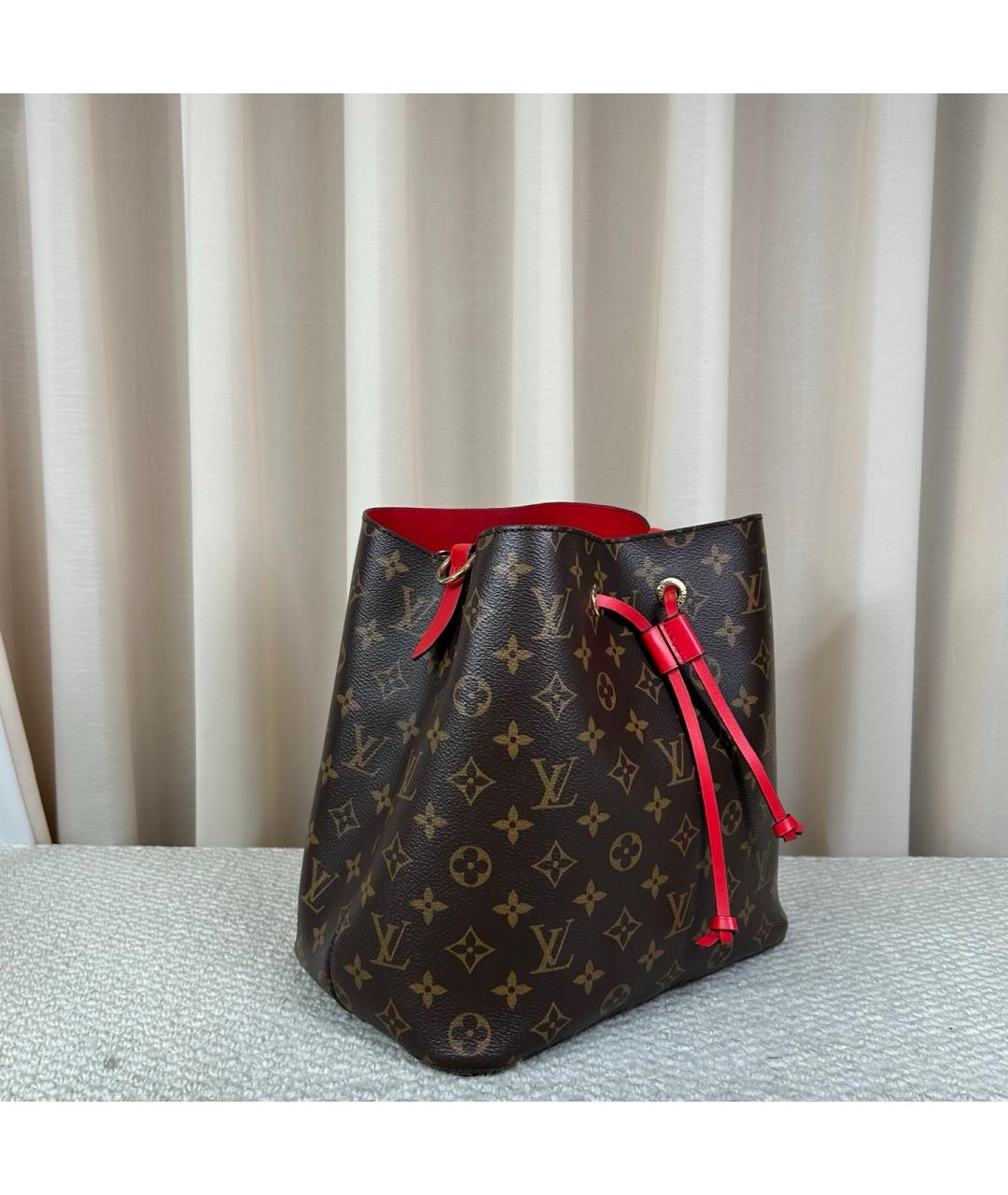 LOUIS VUITTON Коричневая сумка через плечо из канвы, фото 2