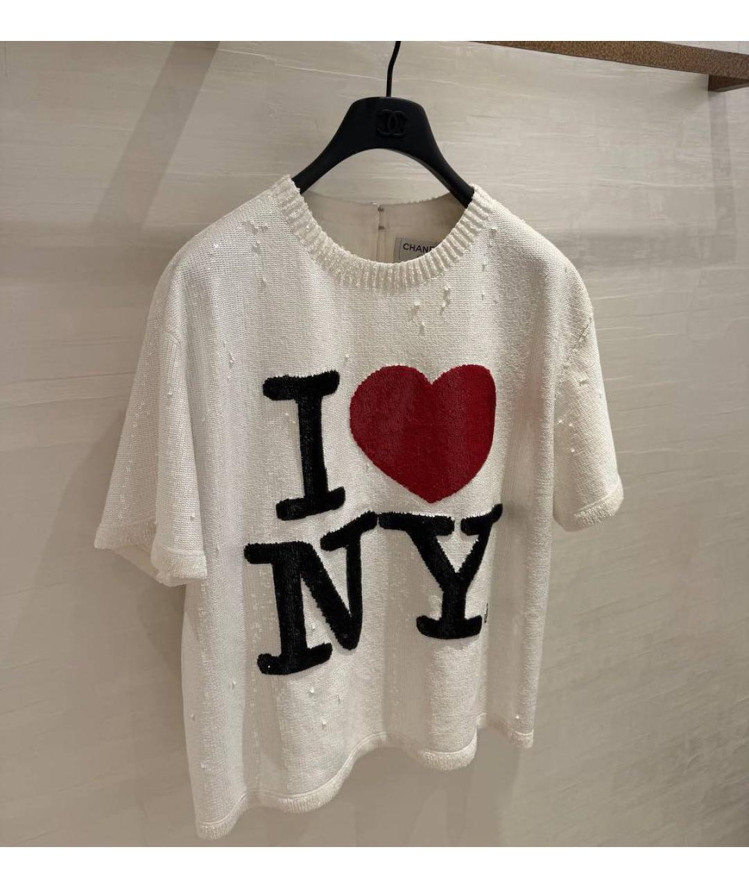 CHANEL Белая футболка, фото 2