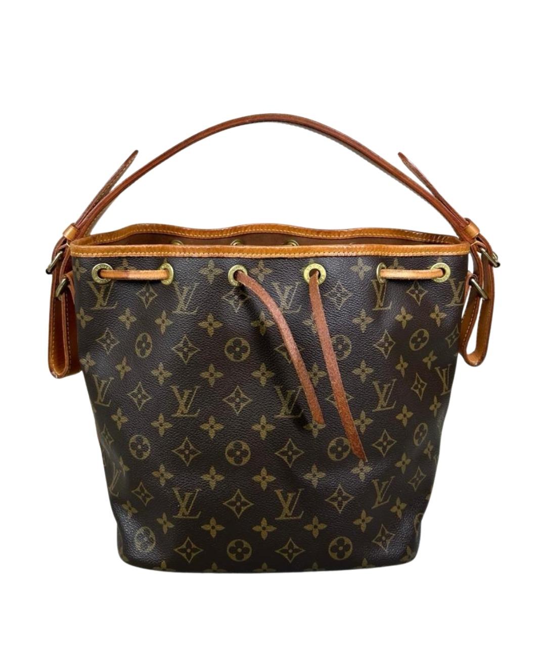 LOUIS VUITTON Коричневая сумка тоут из канвы, фото 1