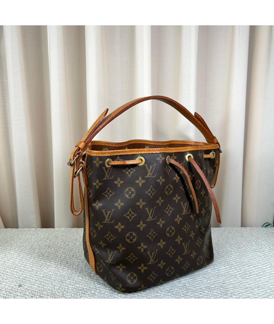 LOUIS VUITTON Коричневая сумка тоут из канвы, фото 2