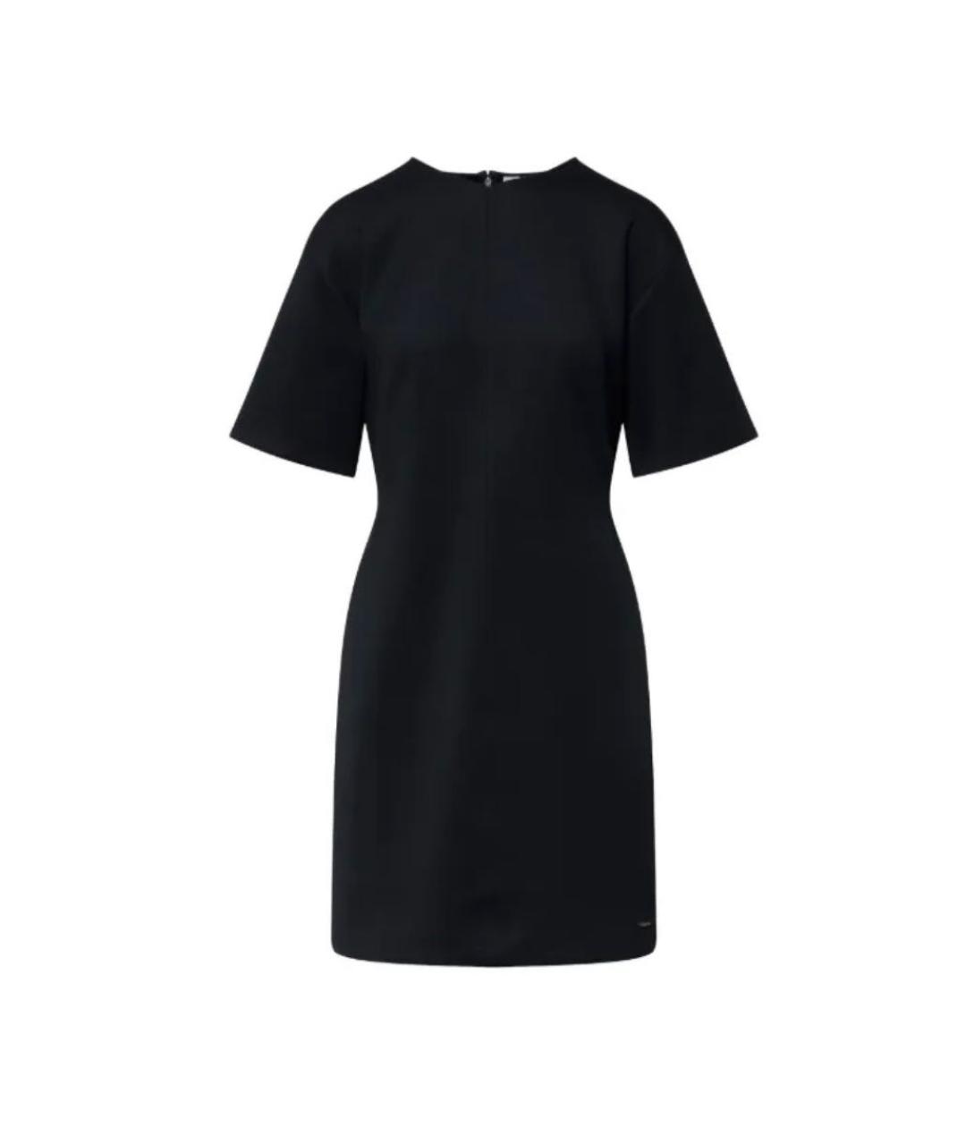 CALVIN KLEIN Черное полиэстеровое повседневное платье, фото 1