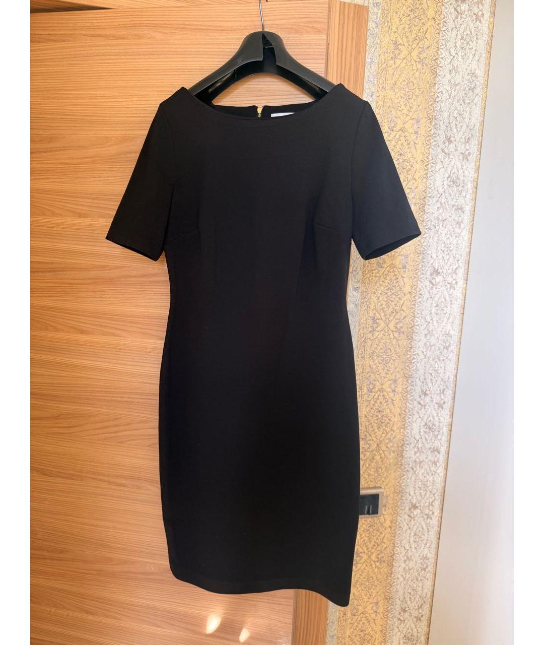 CALVIN KLEIN Черное полиэстеровое повседневное платье, фото 2