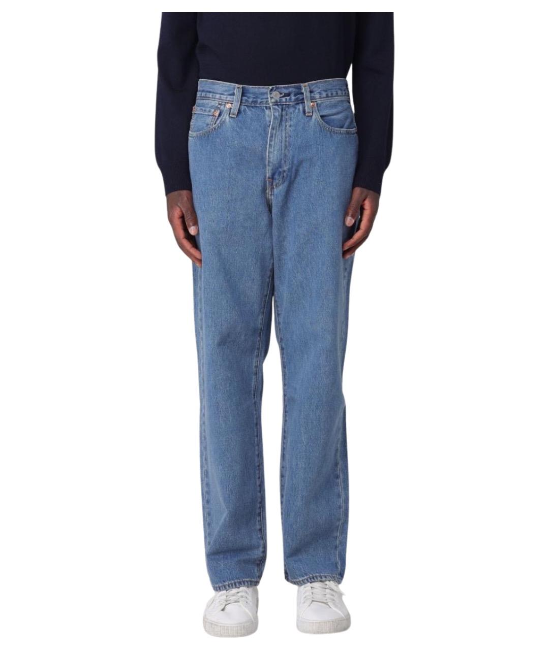 LEVI'S Синие хлопковые прямые джинсы, фото 1