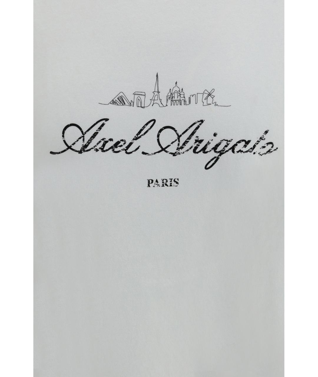 AXEL ARIGATO Белая хлопковая футболка, фото 3