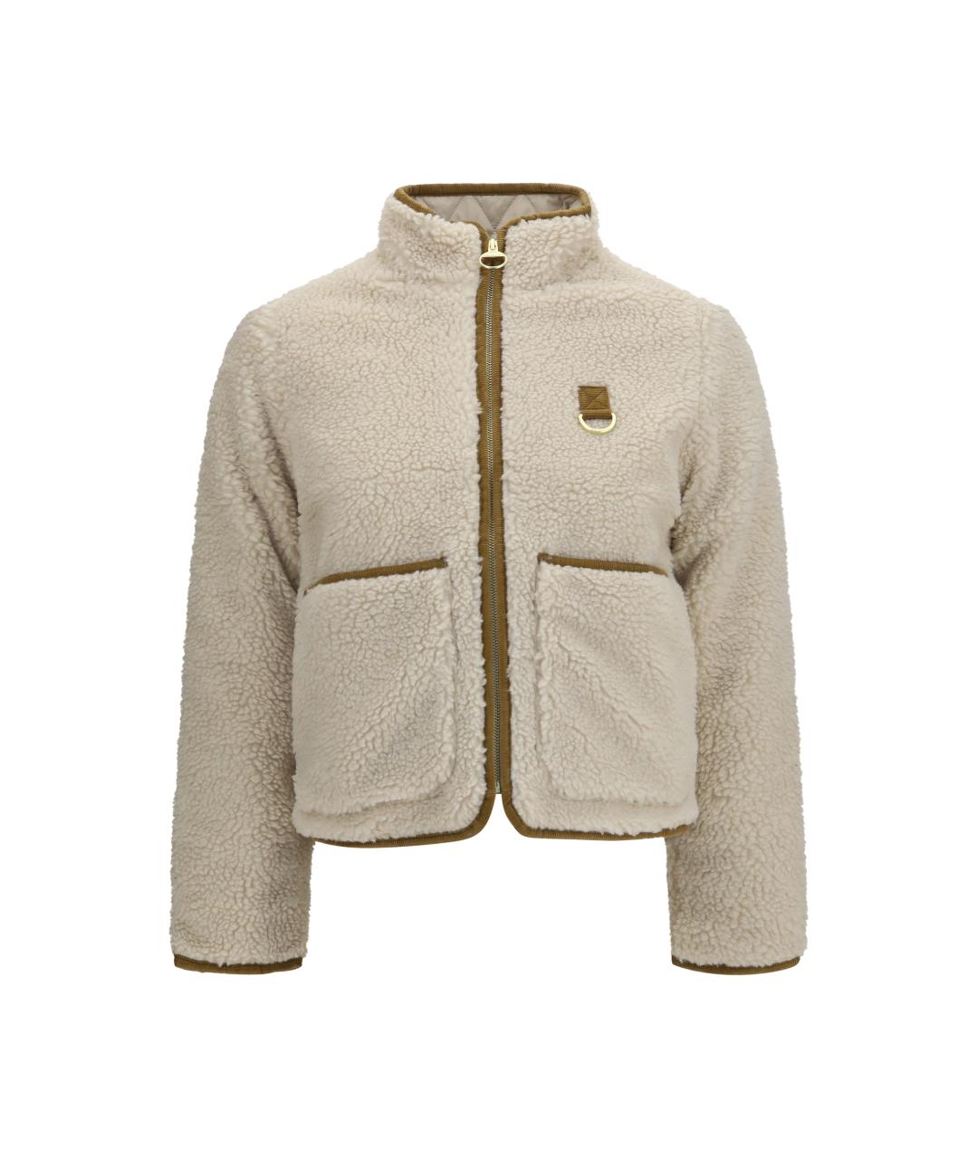 BARBOUR Бежевая синтетическая куртка, фото 1