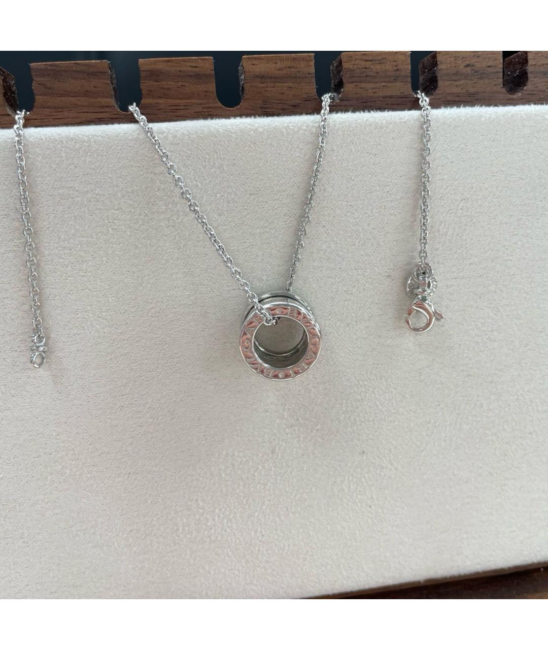 BVLGARI Серебряное колье из белого золота, фото 4