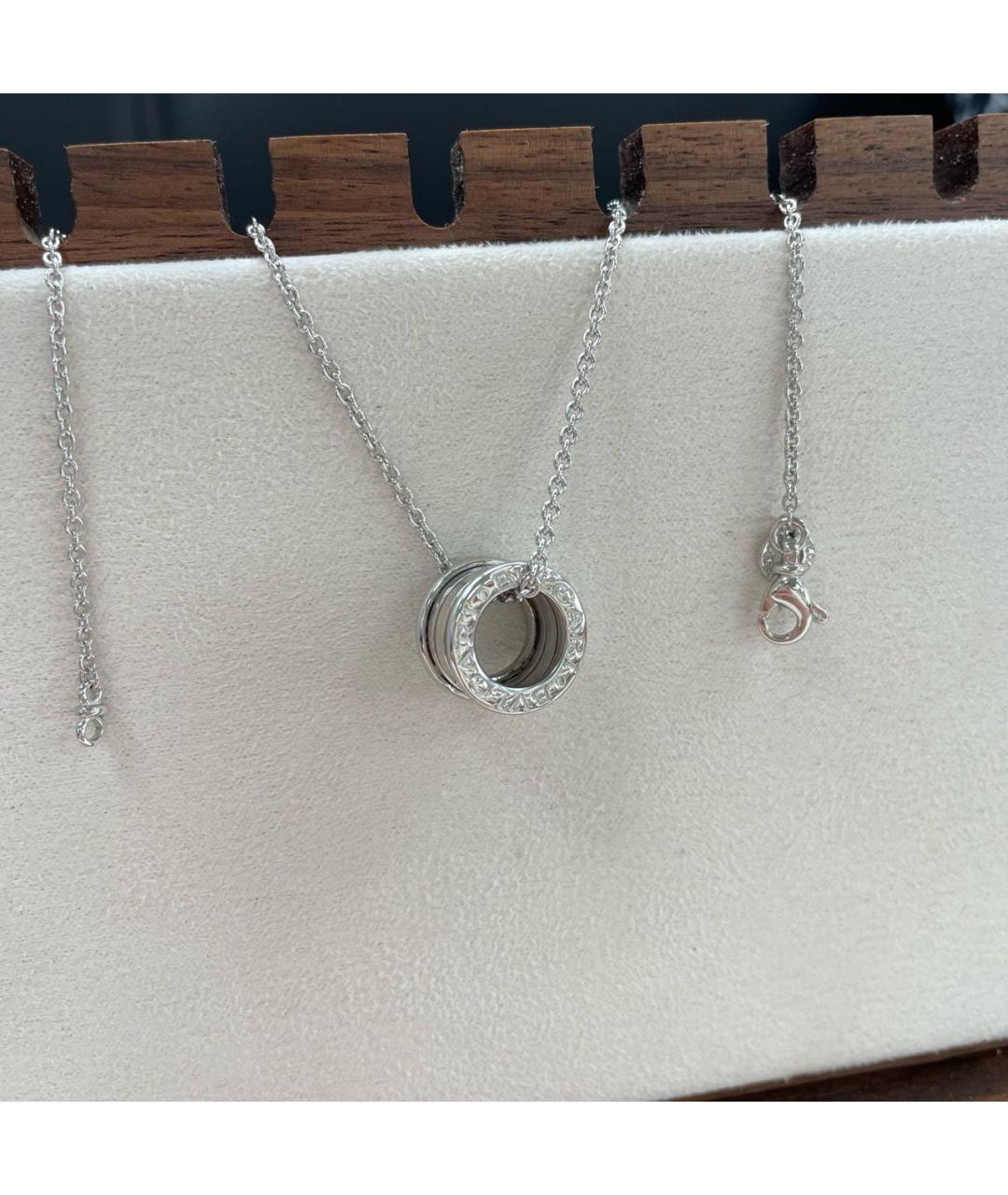 BVLGARI Серебряное колье из белого золота, фото 3
