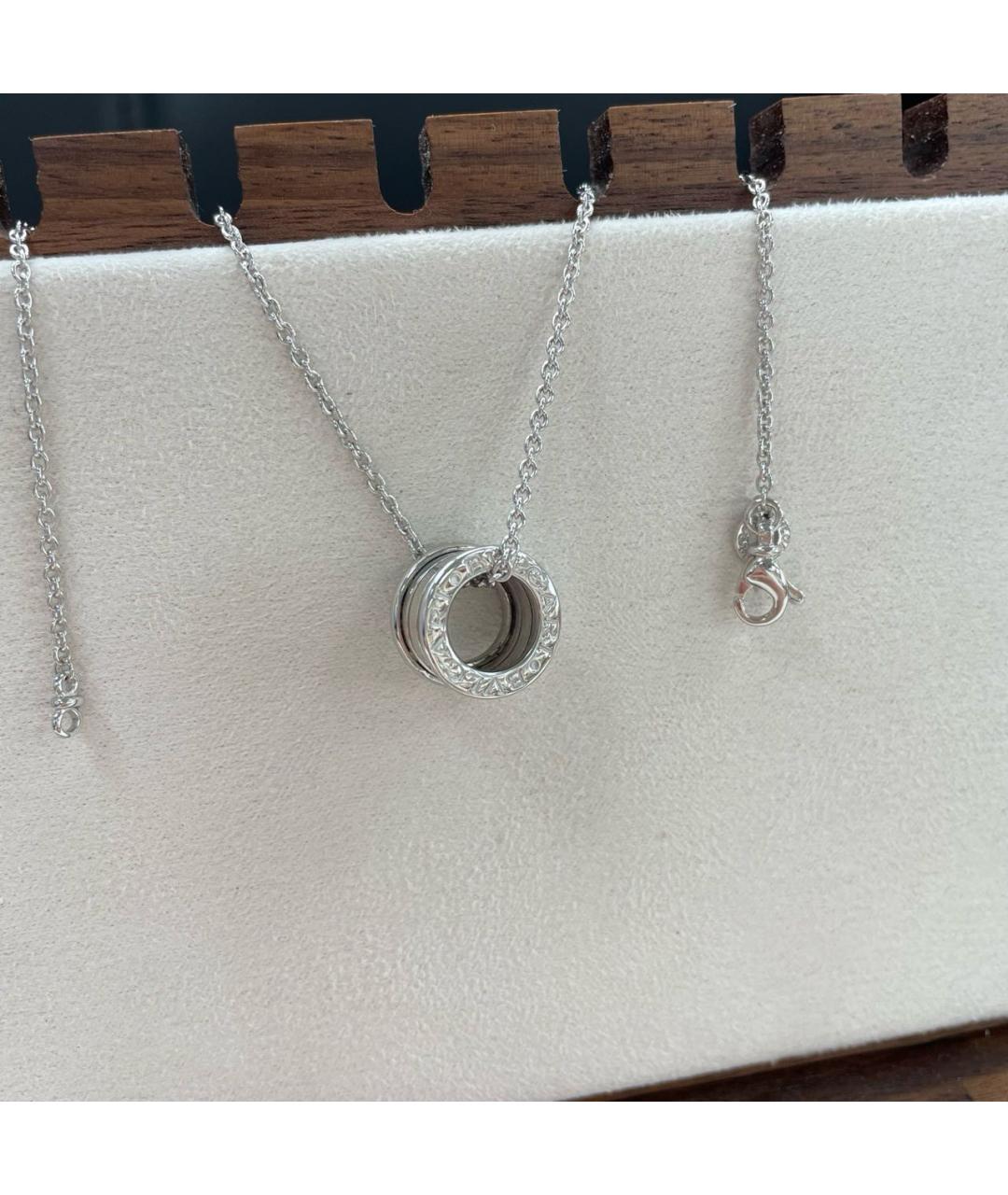 BVLGARI Серебряное колье из белого золота, фото 2