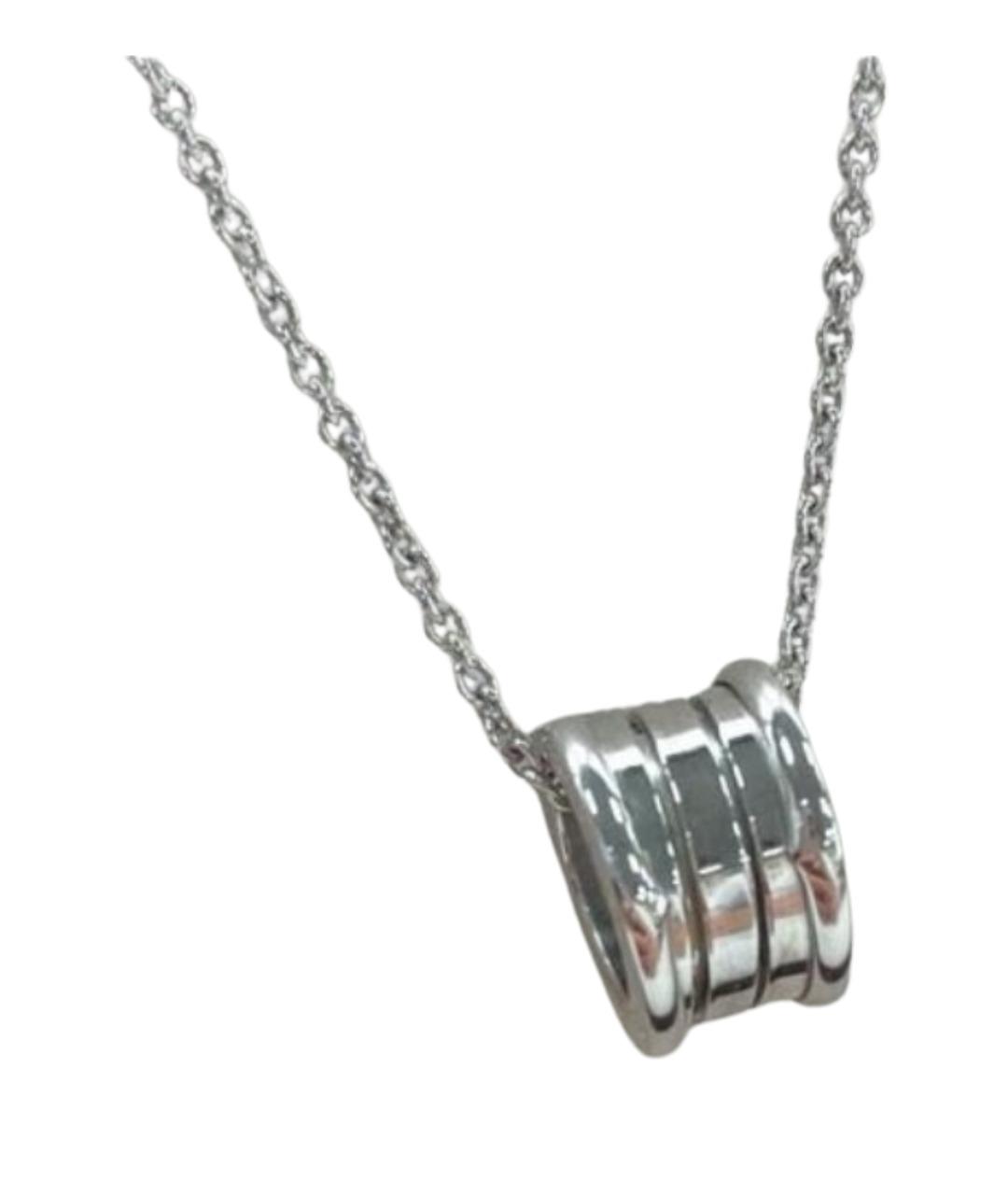 BVLGARI Серебряное колье из белого золота, фото 1