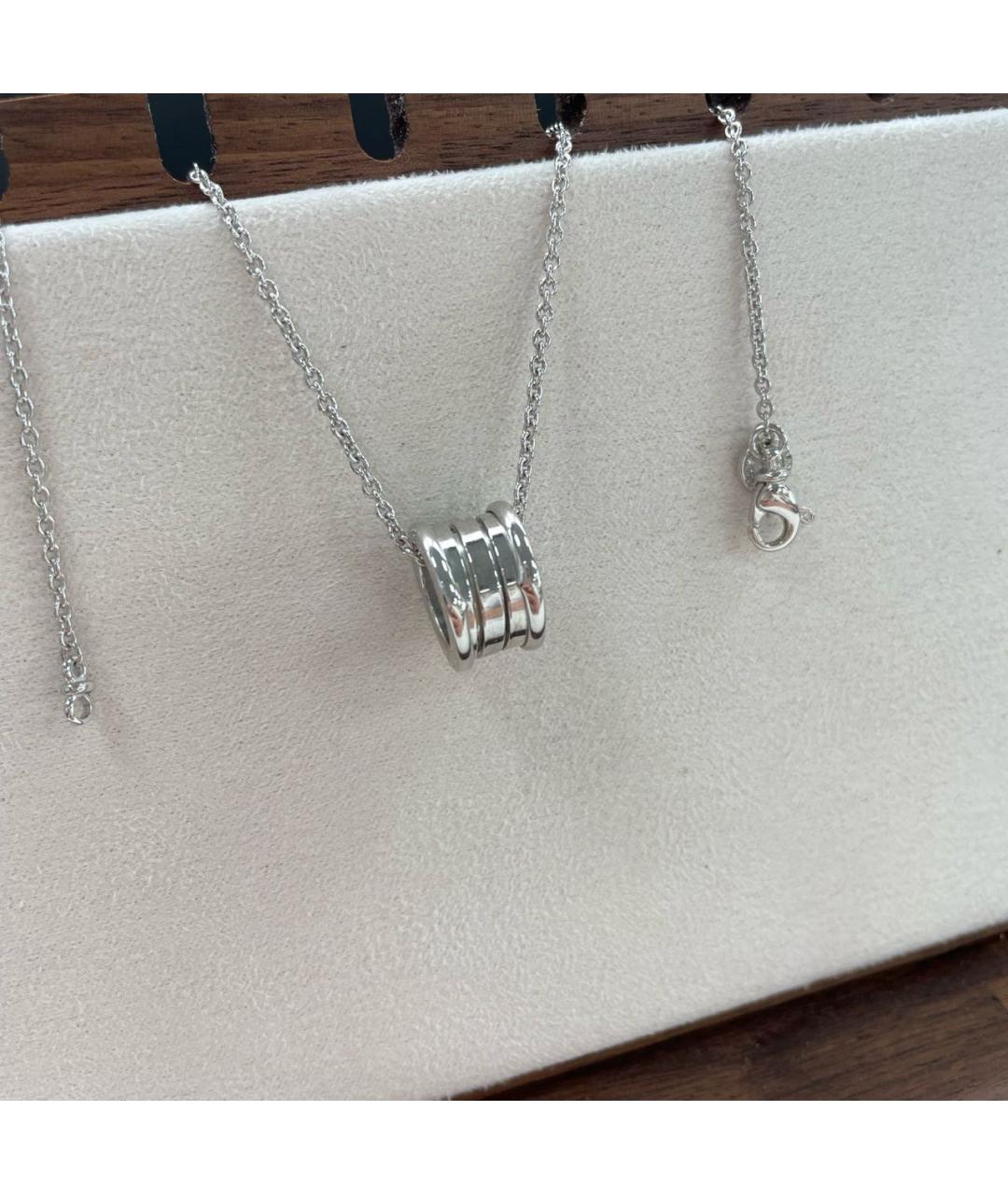 BVLGARI Серебряное колье из белого золота, фото 5