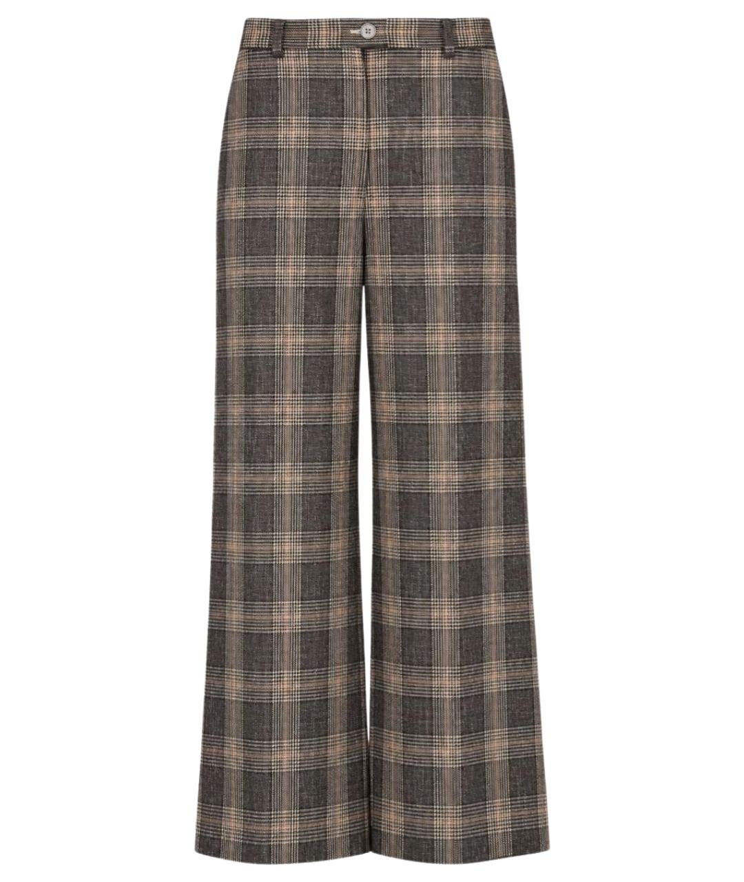 ACNE STUDIOS Коричневые шерстяные брюки широкие, фото 1
