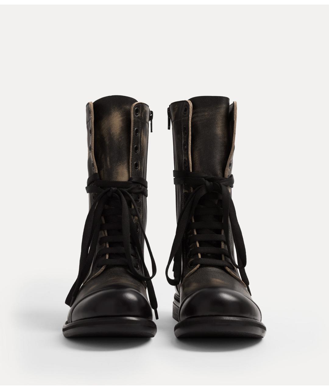 VIVIENNE WESTWOOD Черные кожаные ботинки, фото 4
