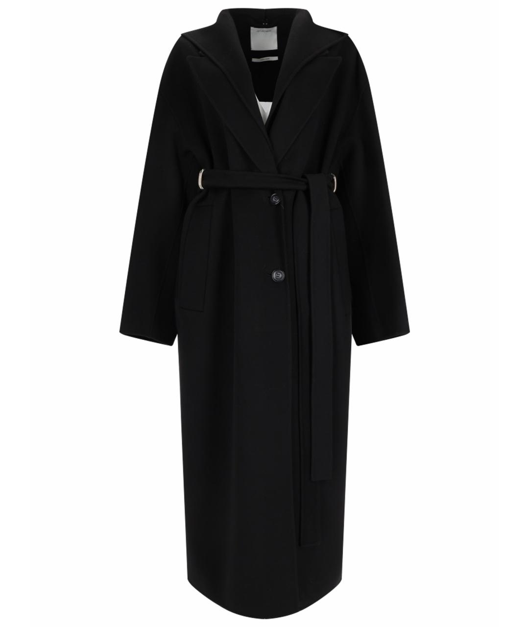 SPORTMAX Черное шерстяное пальто, фото 1