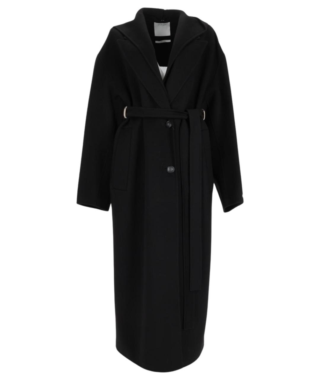 SPORTMAX Черное шерстяное пальто, фото 3