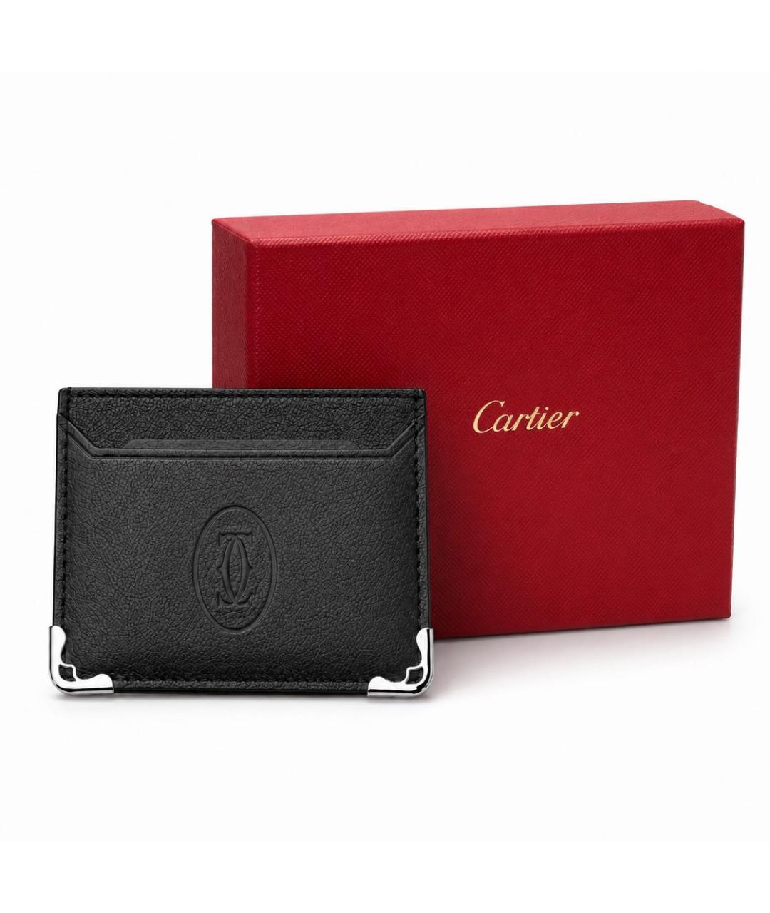 CARTIER Черный кожаный кардхолдер, фото 9