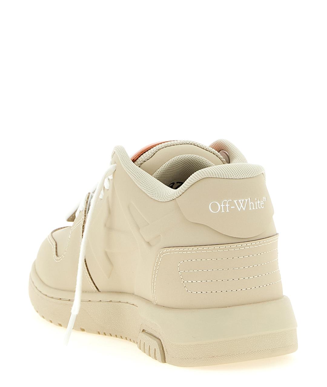 OFF-WHITE Бежевые кеды, фото 4