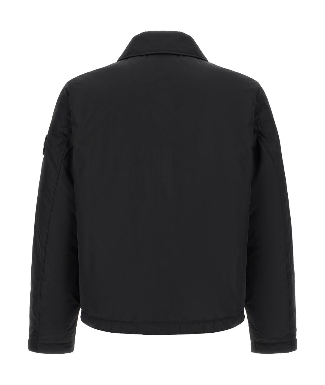 STONE ISLAND Черная полиэстеровая куртка, фото 2