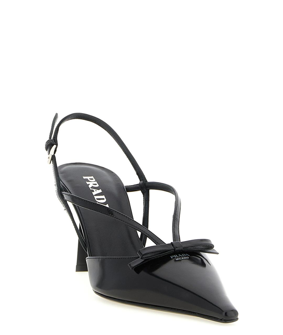 PRADA Черные кожаные туфли, фото 2