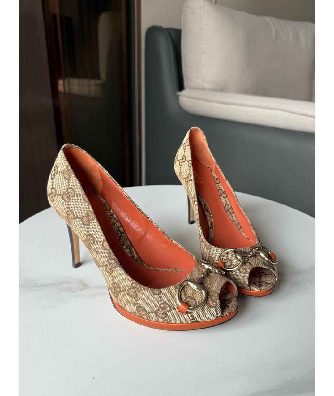 GUCCI Коричневые туфли, фото 2