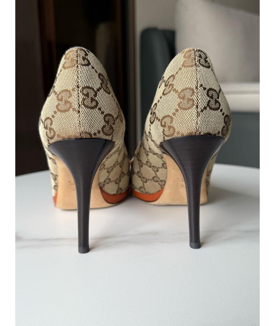 GUCCI Коричневые туфли, фото 5
