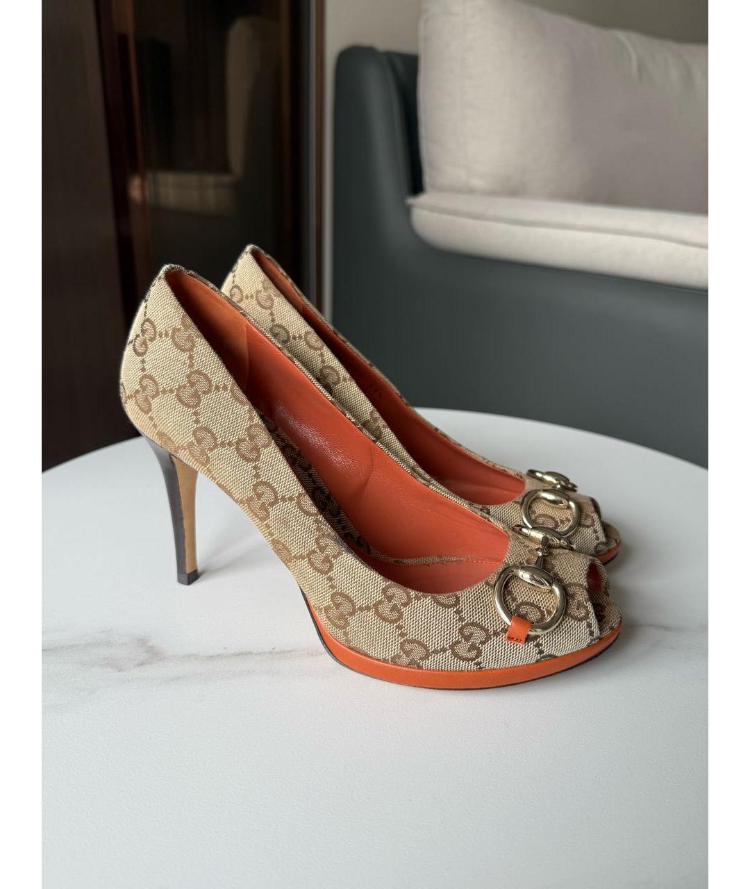 GUCCI Коричневые туфли, фото 3