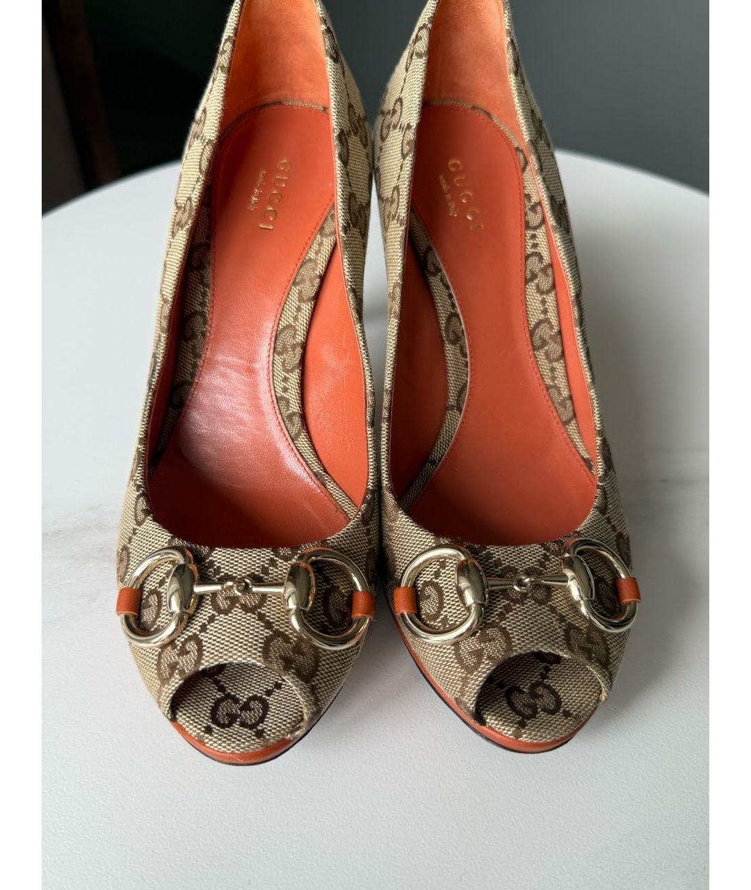 GUCCI Коричневые туфли, фото 4