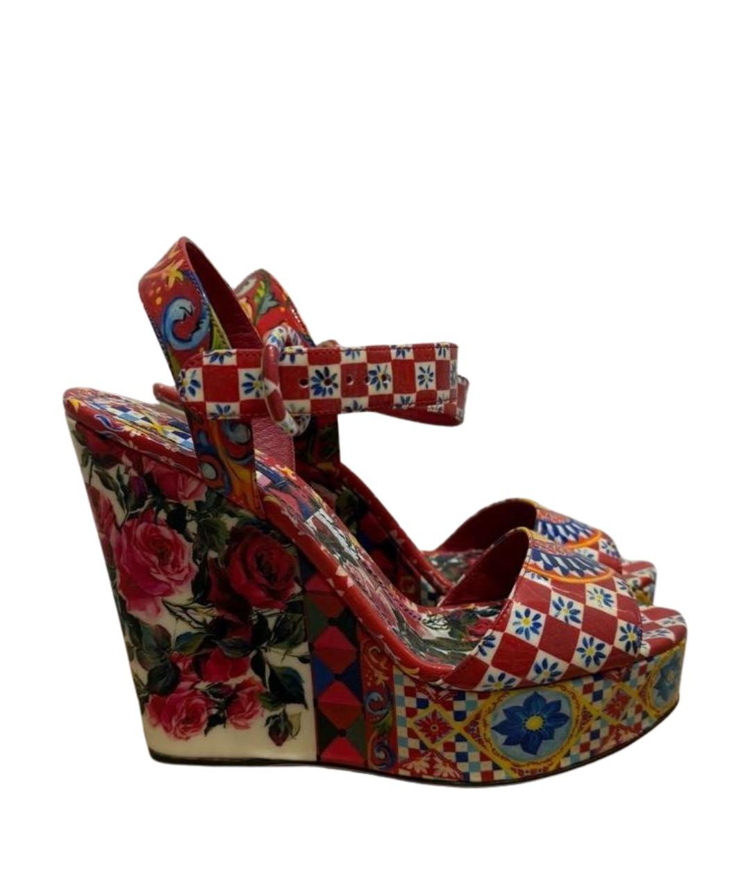 DOLCE&GABBANA Мульти босоножки, фото 1