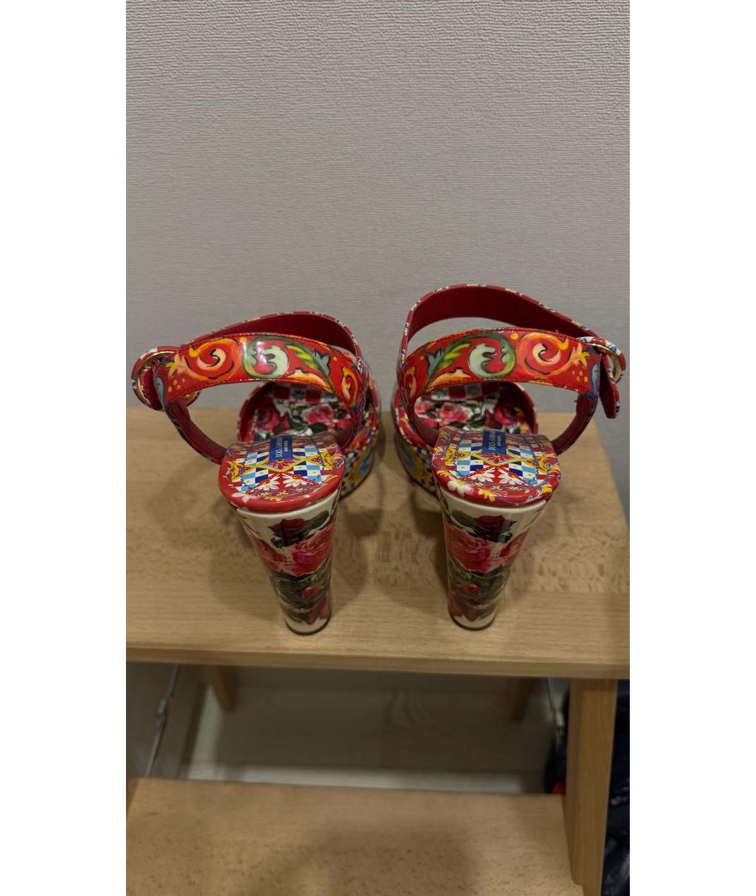 DOLCE&GABBANA Мульти босоножки, фото 4