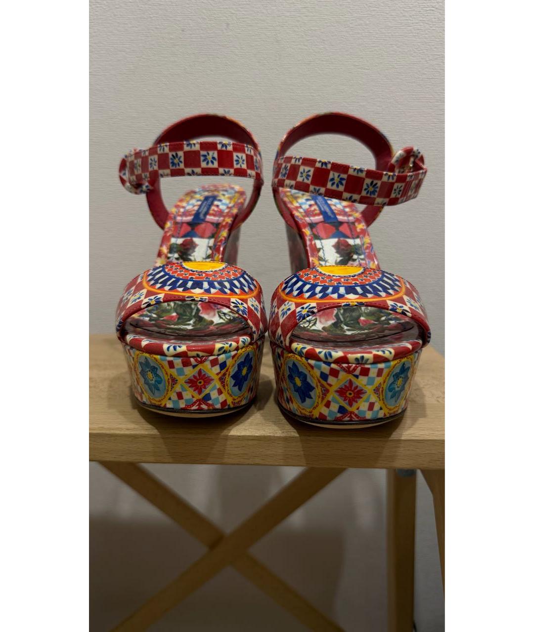 DOLCE&GABBANA Мульти босоножки, фото 5
