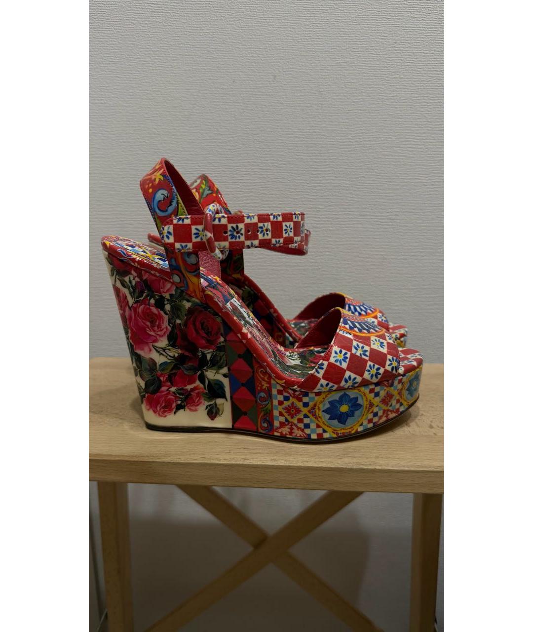 DOLCE&GABBANA Мульти босоножки, фото 7