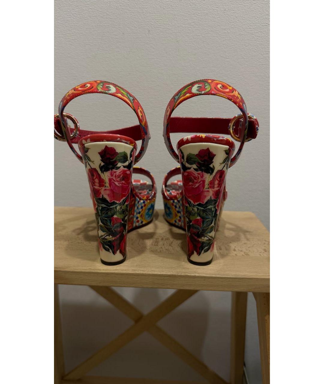 DOLCE&GABBANA Мульти босоножки, фото 3