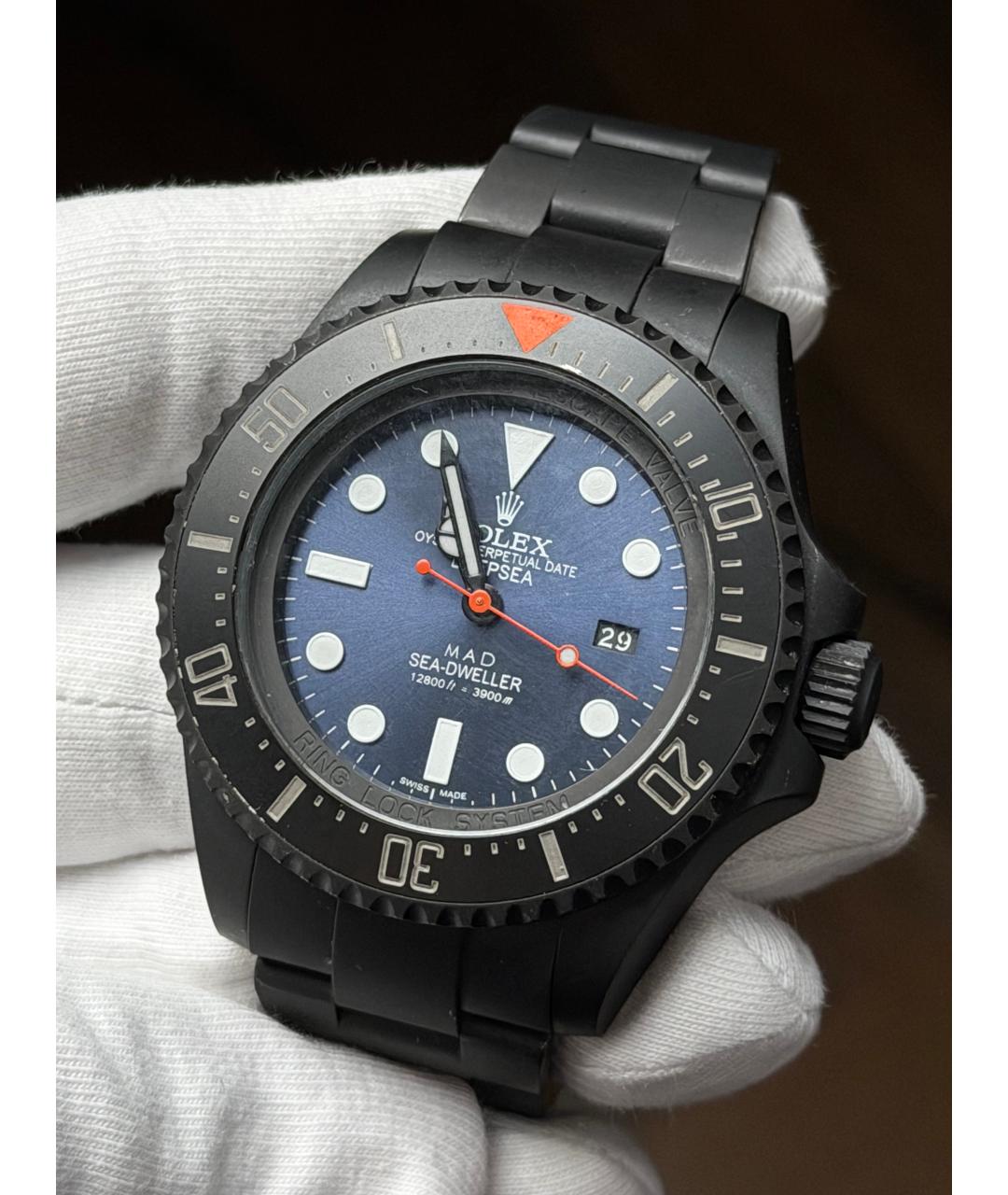 ROLEX Черные часы, фото 3
