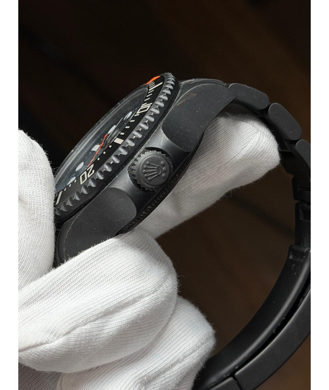 ROLEX Черные часы, фото 4