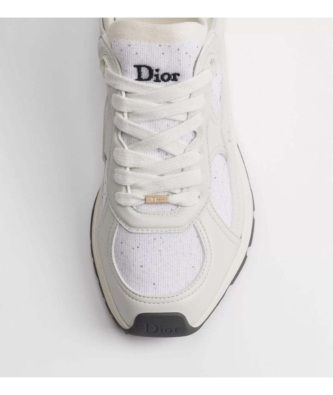 CHRISTIAN DIOR Белые кожаные кроссовки, фото 7