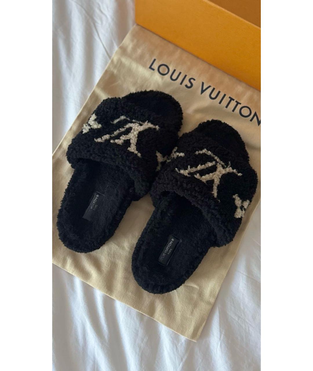 LOUIS VUITTON Черные сандалии, фото 6