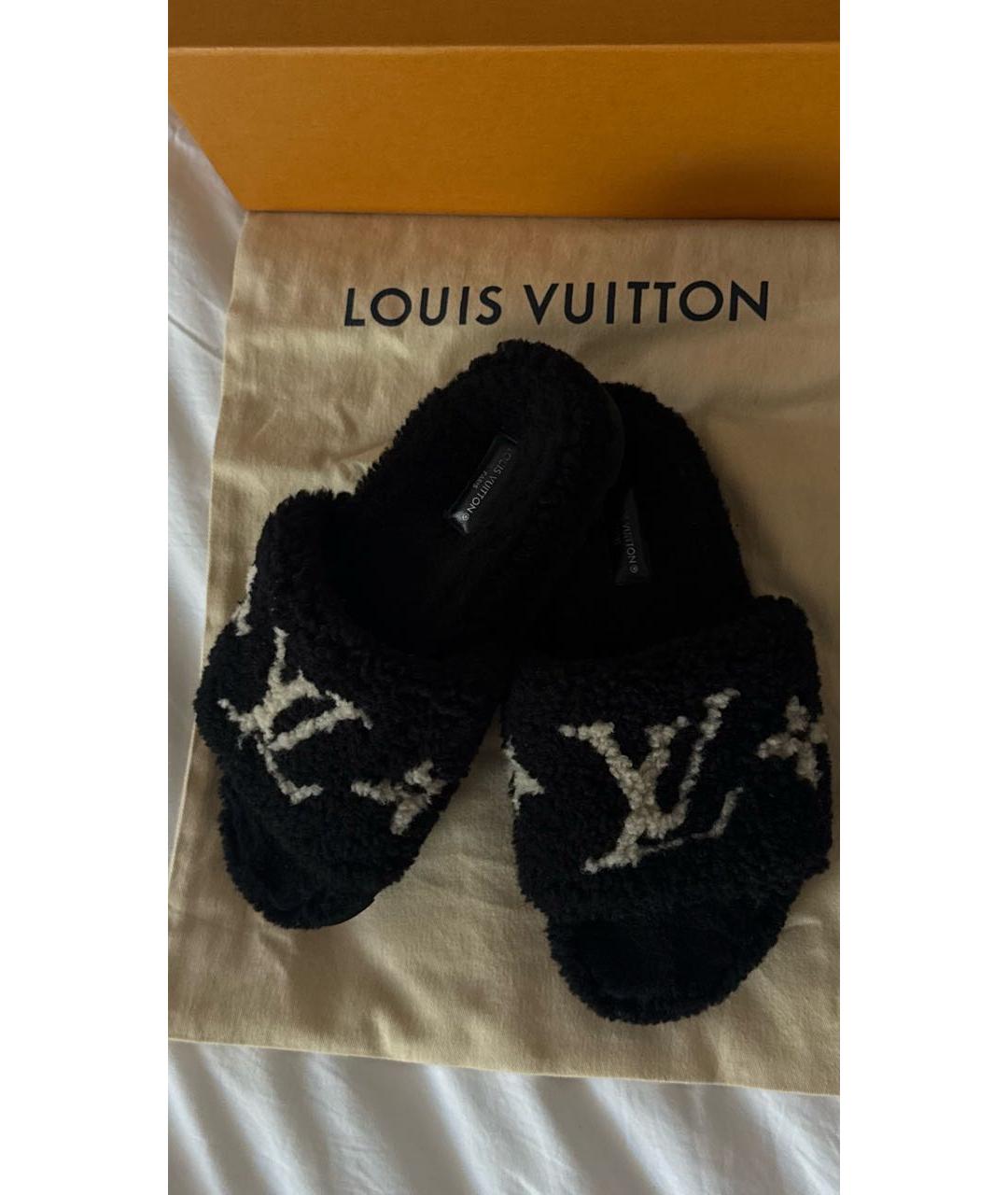 LOUIS VUITTON Черные сандалии, фото 2