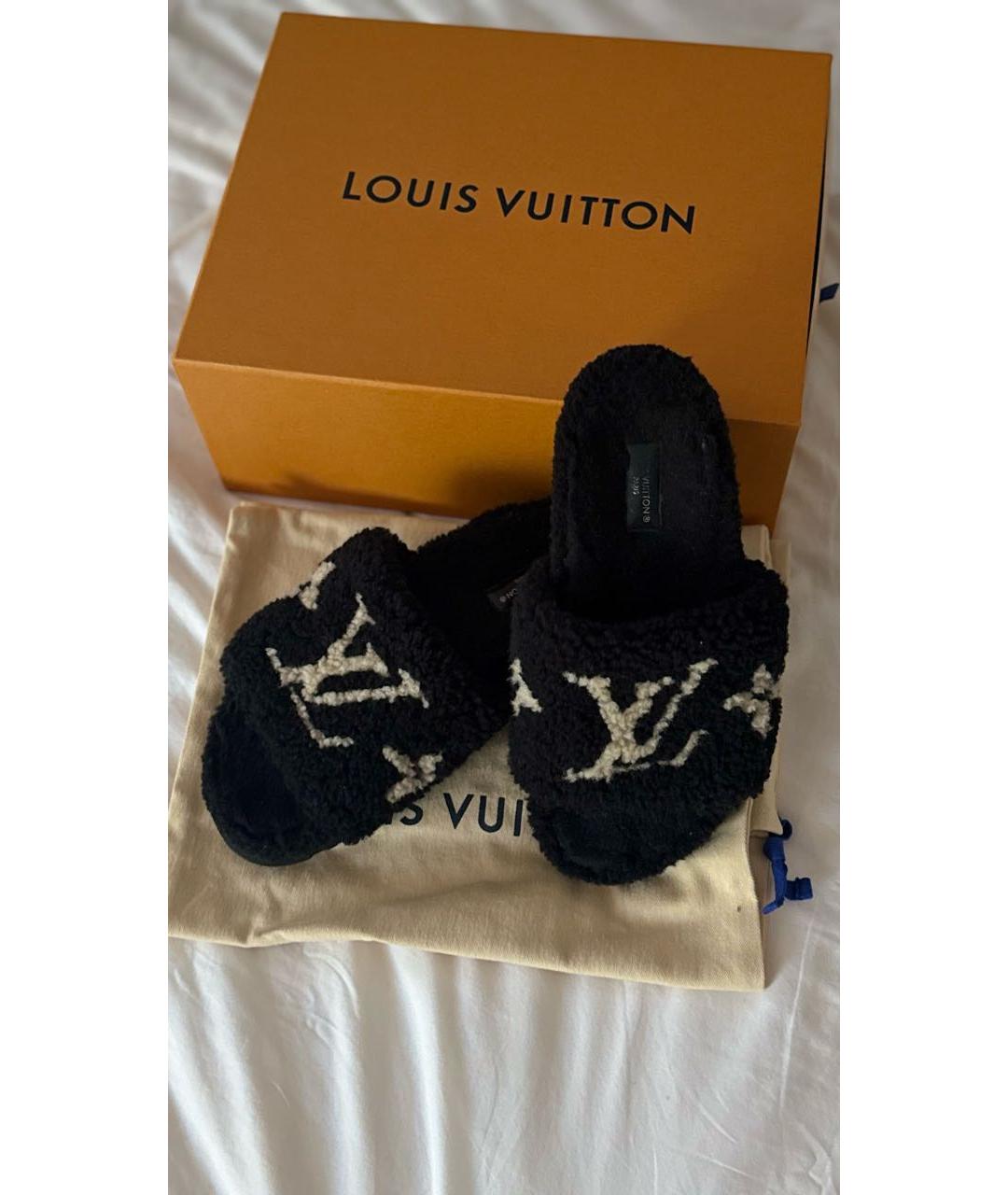 LOUIS VUITTON Черные сандалии, фото 8