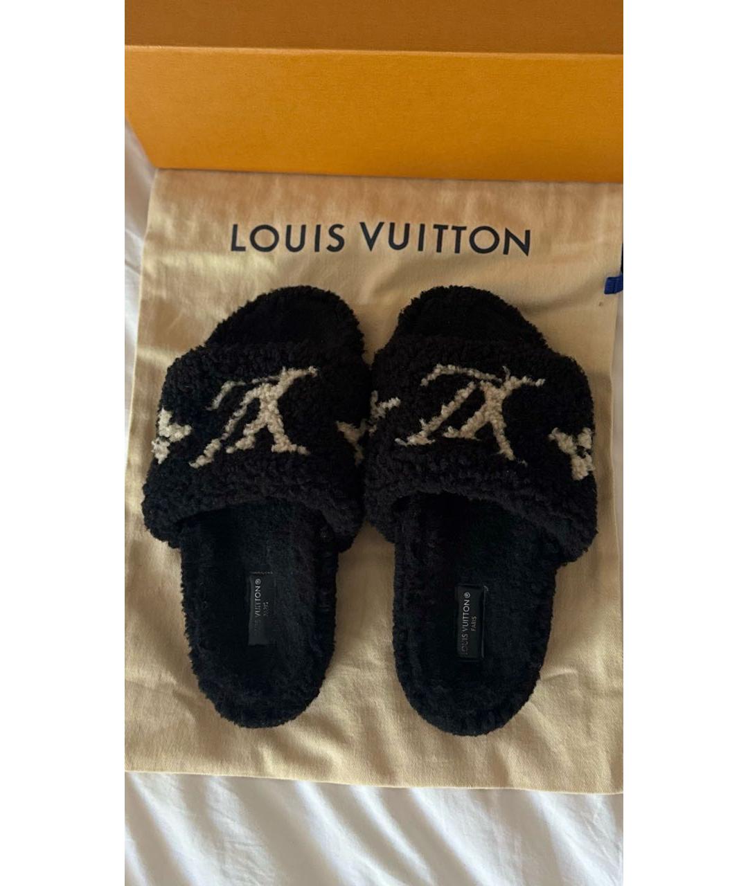 LOUIS VUITTON Черные сандалии, фото 4