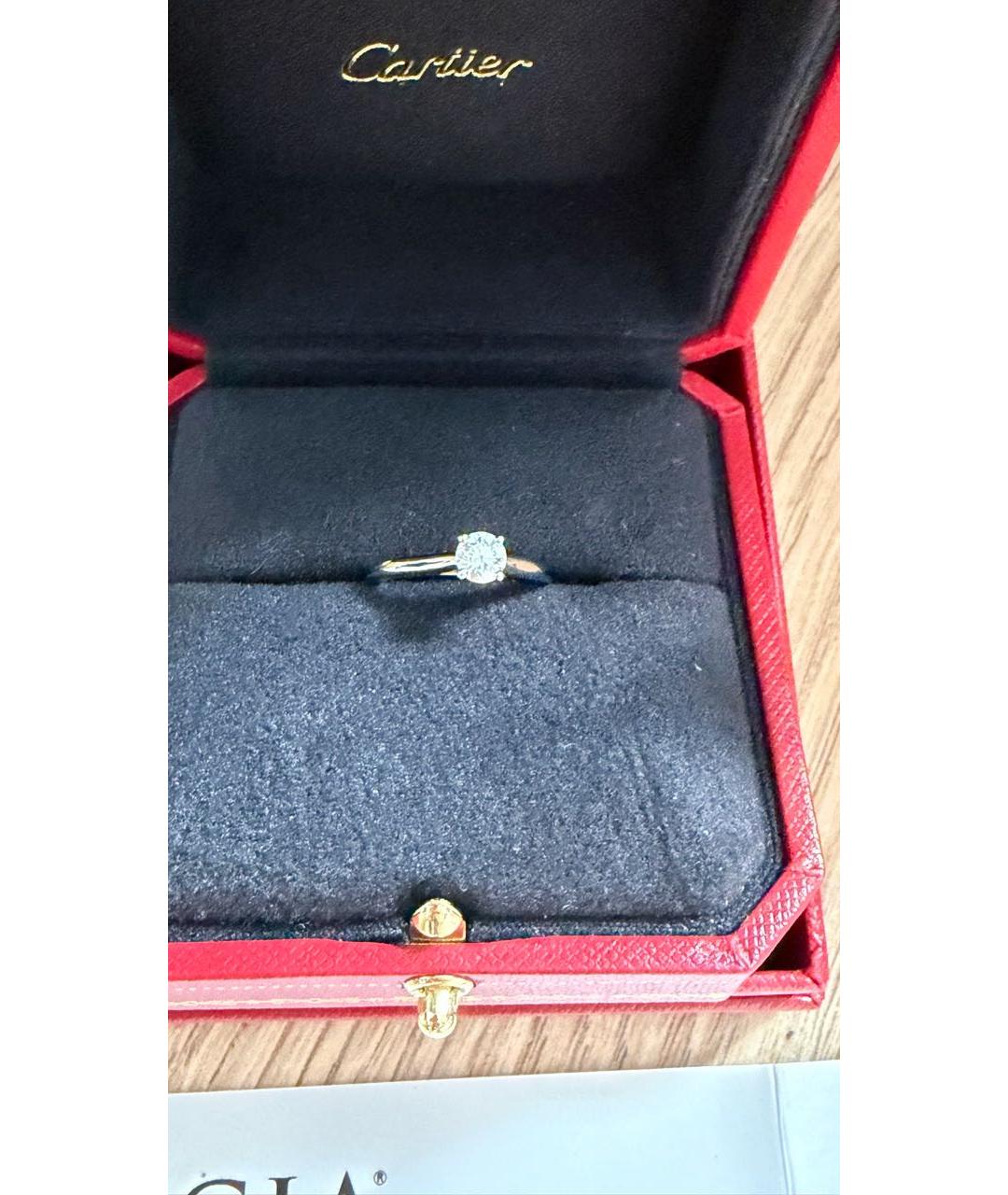 CARTIER Серебряное платиновое кольцо, фото 4