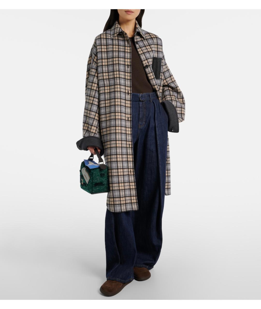 LOEWE Коричневые замшевые кеды, фото 6