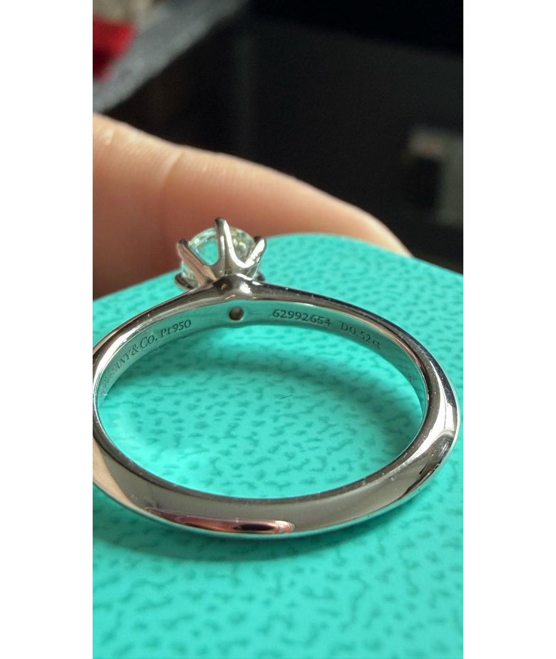TIFFANY&CO Серебряное платиновое кольцо, фото 6