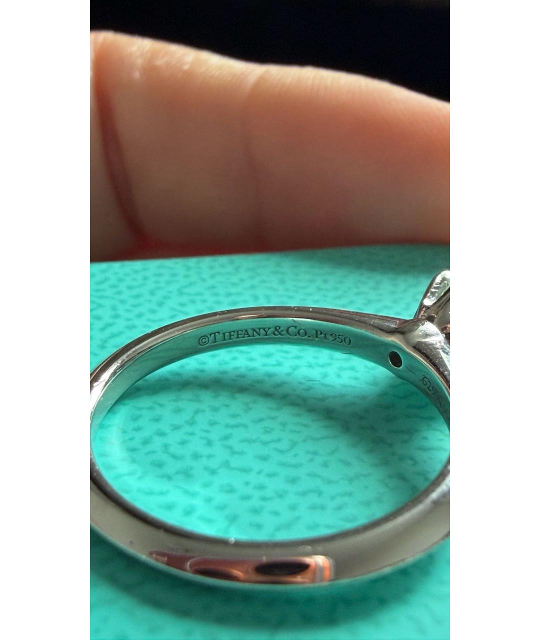 TIFFANY&CO Серебряное платиновое кольцо, фото 5