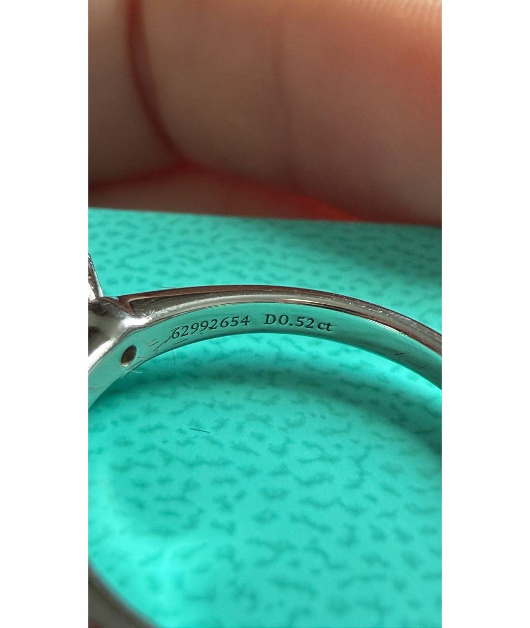 TIFFANY&CO Серебряное платиновое кольцо, фото 4