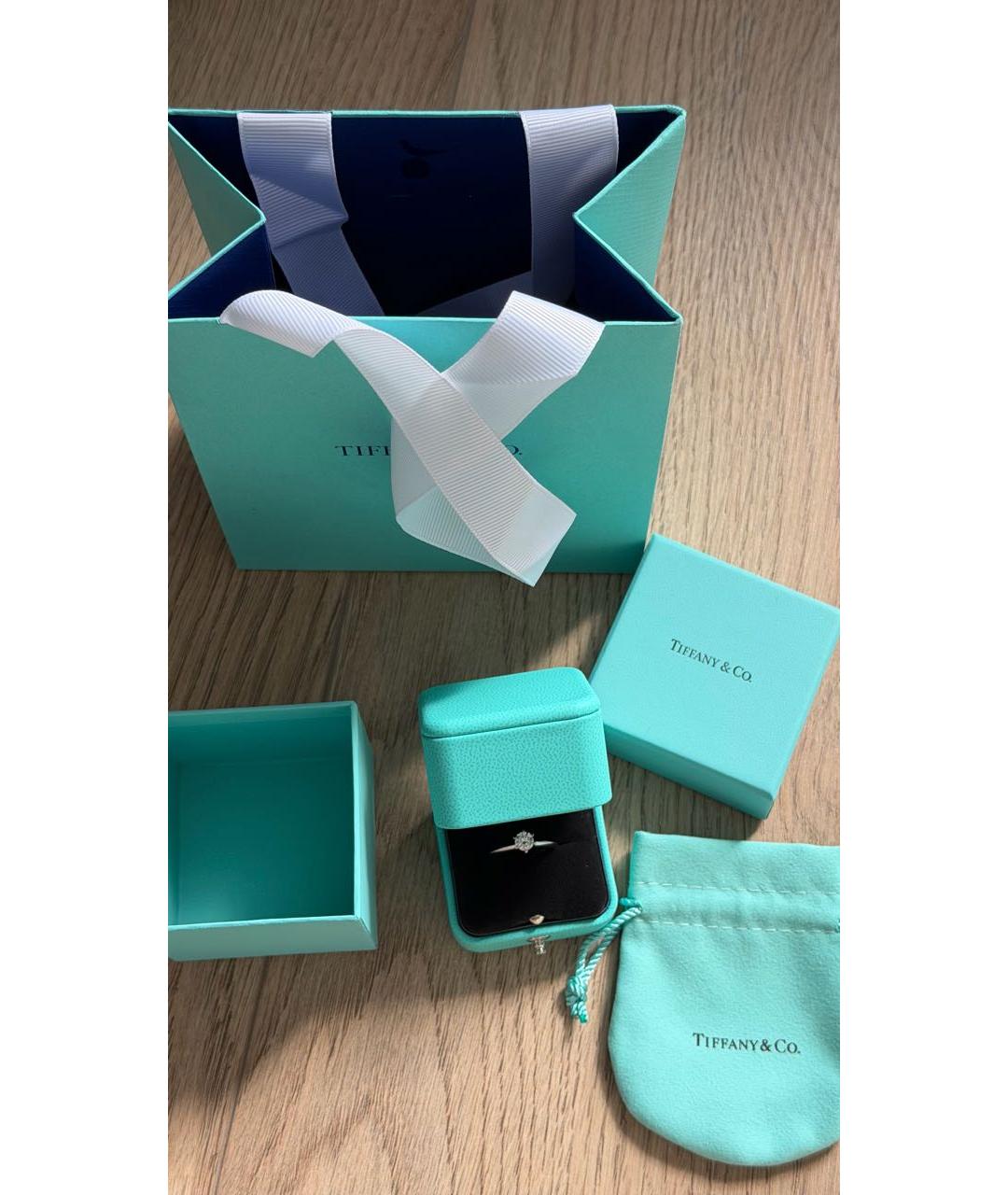 TIFFANY&CO Серебряное платиновое кольцо, фото 2