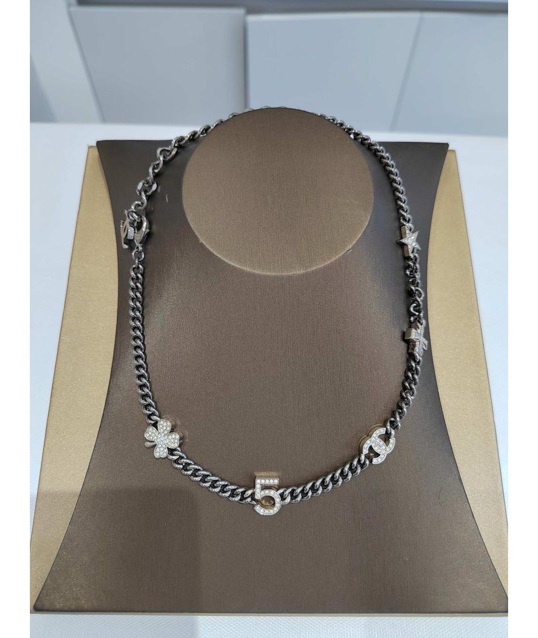 CHANEL Антрацитовое колье, фото 2