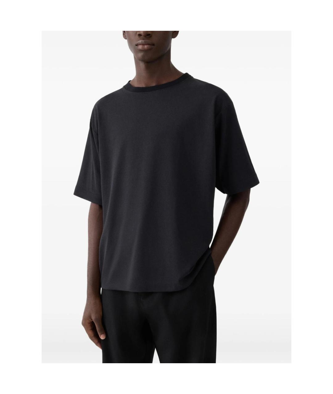 JACQUEMUS Синяя хлопко-полиэстеровая футболка, фото 3