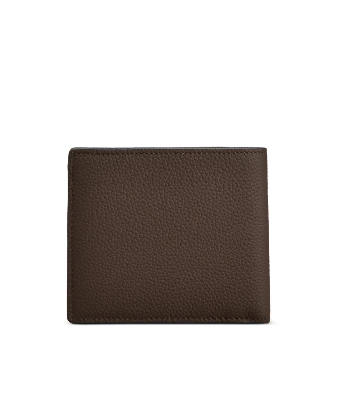 TOD'S Коричневый кожаный кошелек, фото 4